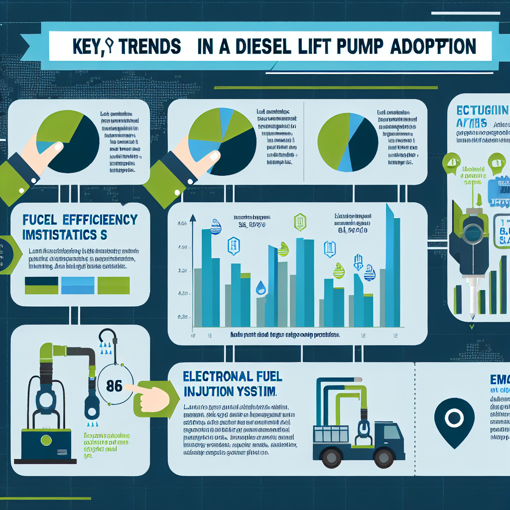 Infographic illustrating diesel lift pump adoption trends