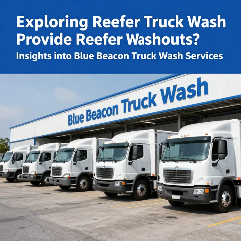 Blue Beacon Truck Wash facility serving various types of vehicles.