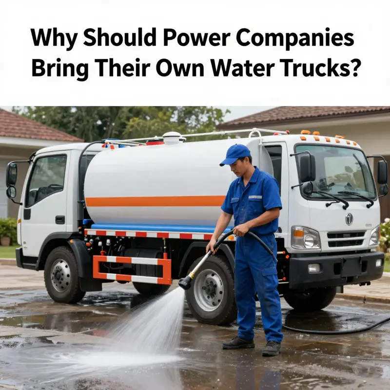 A professional power washing truck equipped for optimal water quality and pressure during services.