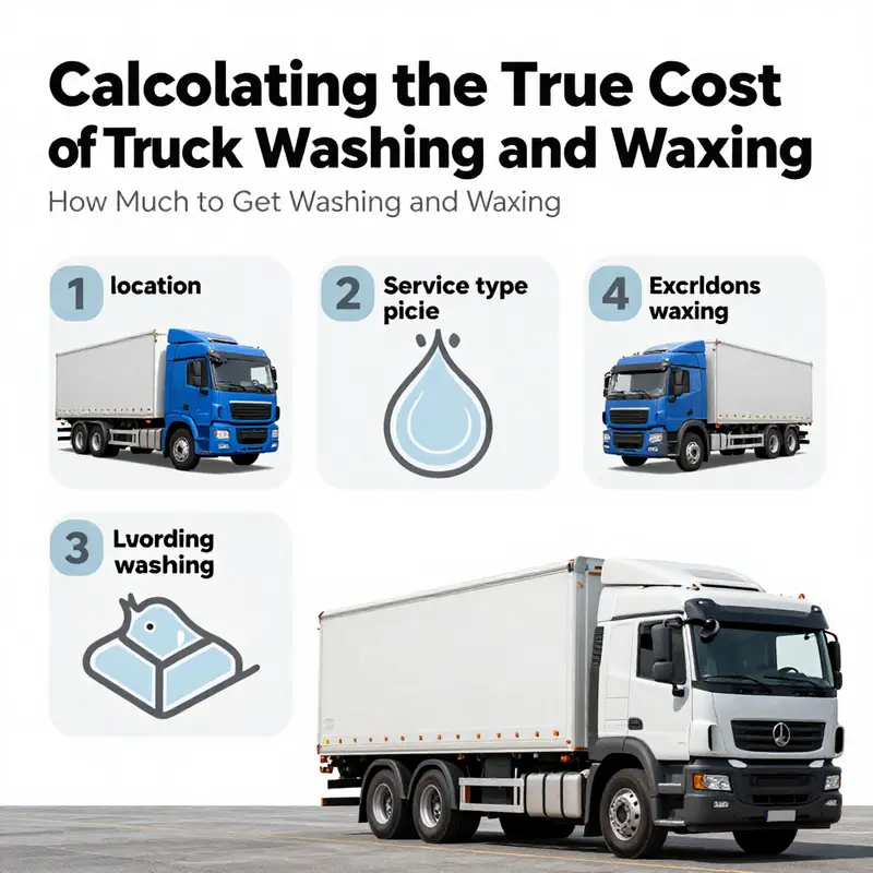 An overview of the diverse cost factors that influence truck washing and waxing services.