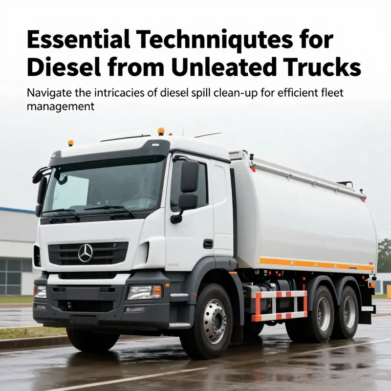 A pristine truck in a clean environment after a successful diesel clean-up.