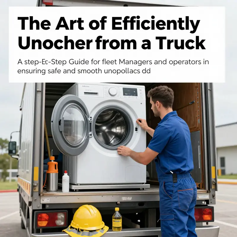 A professional unloading a washer from a truck, showcasing proper techniques and safety equipment.