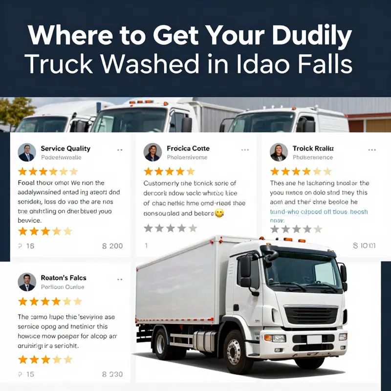 A dually truck receiving professional washing services, highlighting the options available in Idaho Falls.