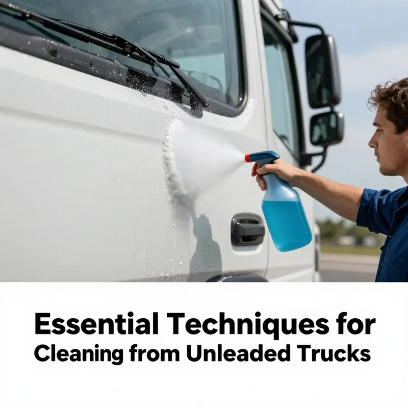 Ensuring ventilation and safety while cleaning diesel from an unleaded truck.