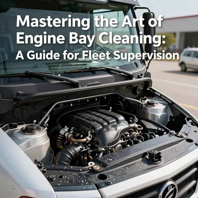 A pristine truck engine bay after a detailed cleaning, demonstrating the importance of regular maintenance.