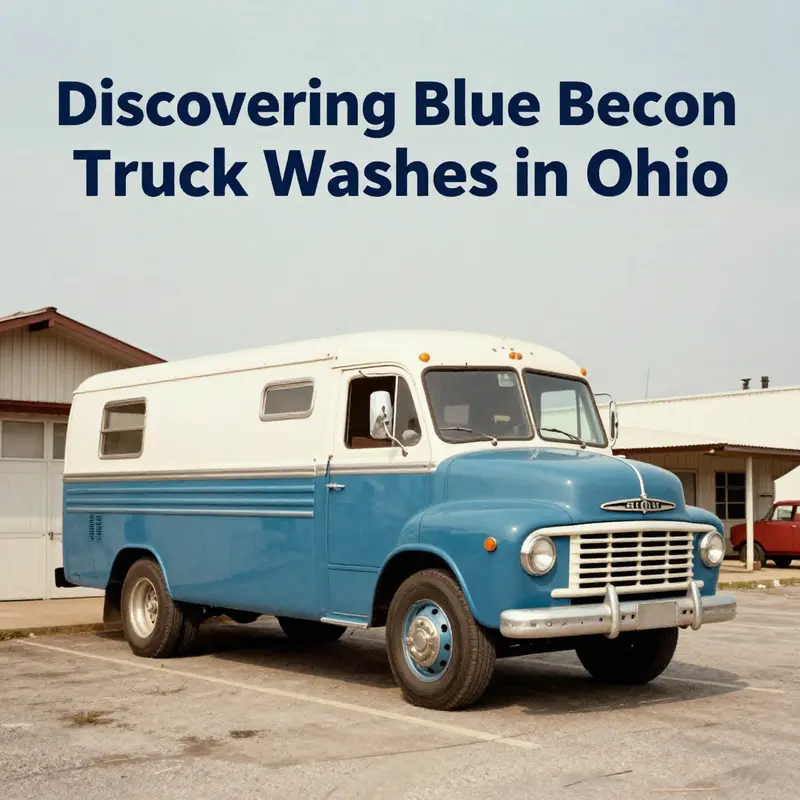 Map detailing the locations of Blue Beacon Truck Washes across Ohio.
