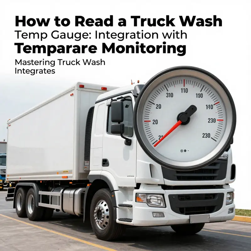 Understanding the essential temperature readings on a truck gauge.