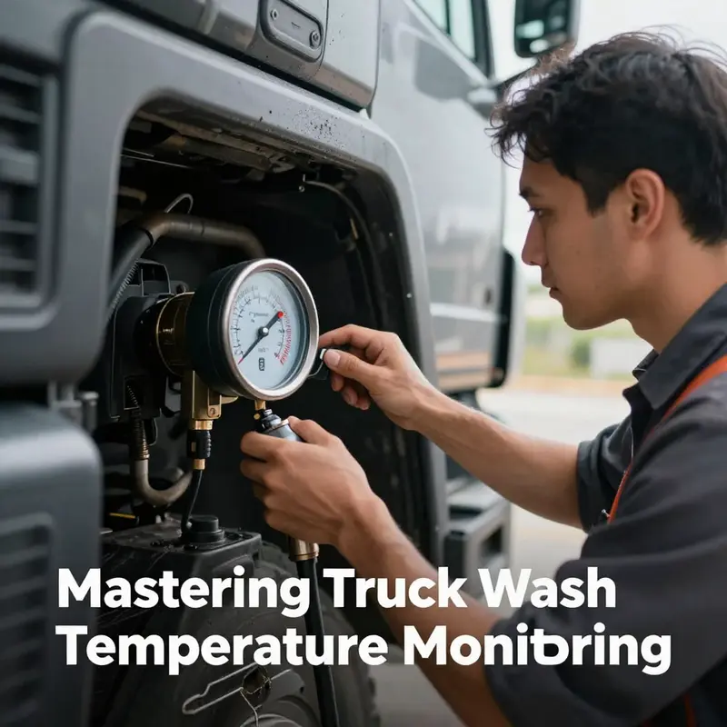 Understanding the essential temperature readings on a truck gauge.