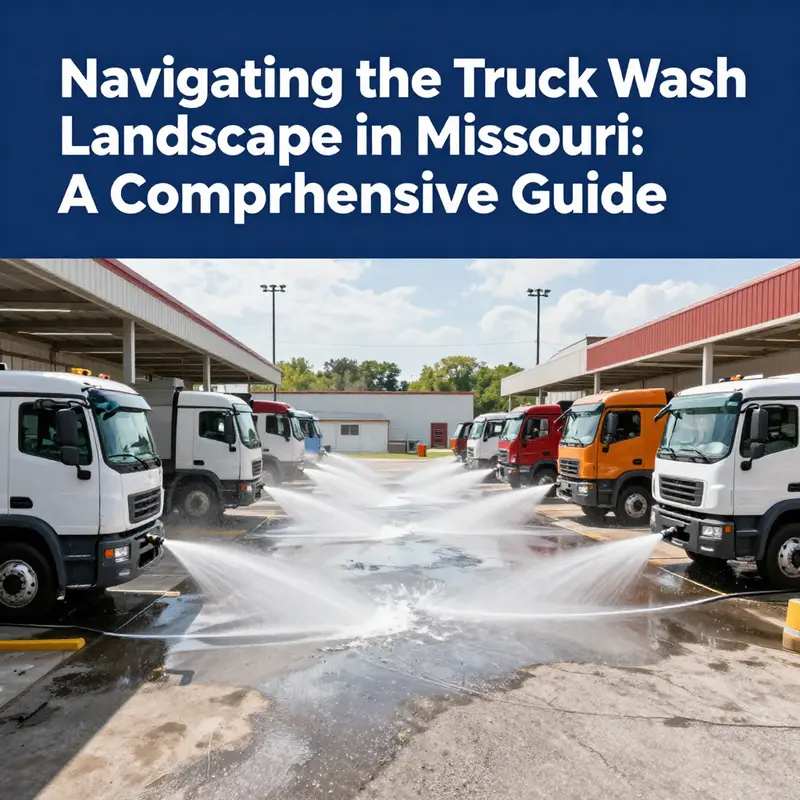 A variety of truck wash facilities operating in Missouri, emphasizing their importance for vehicle maintenance.
