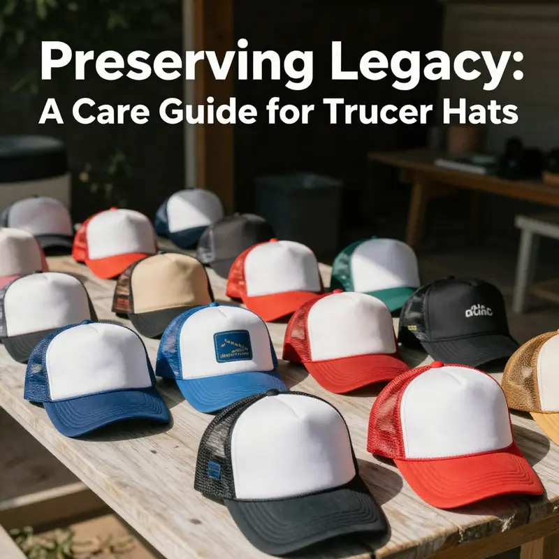 A guided approach to washing legacy trucker hats, emphasizing gentle techniques.