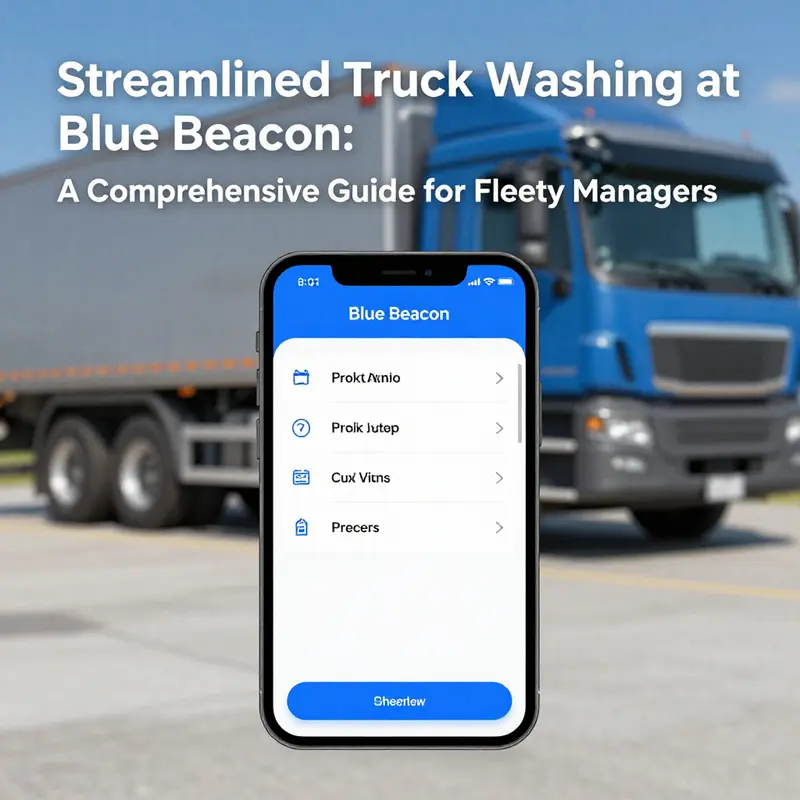 Locating a nearby Blue Beacon facility is the first step in keeping your fleet clean.