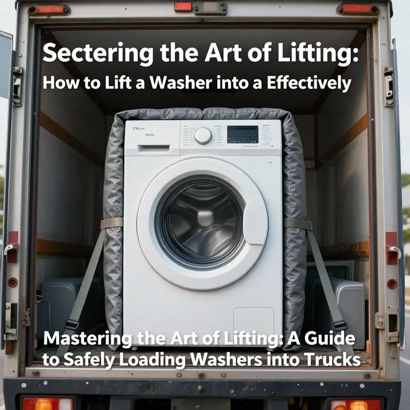 Preparing the washing machine for safe transport.