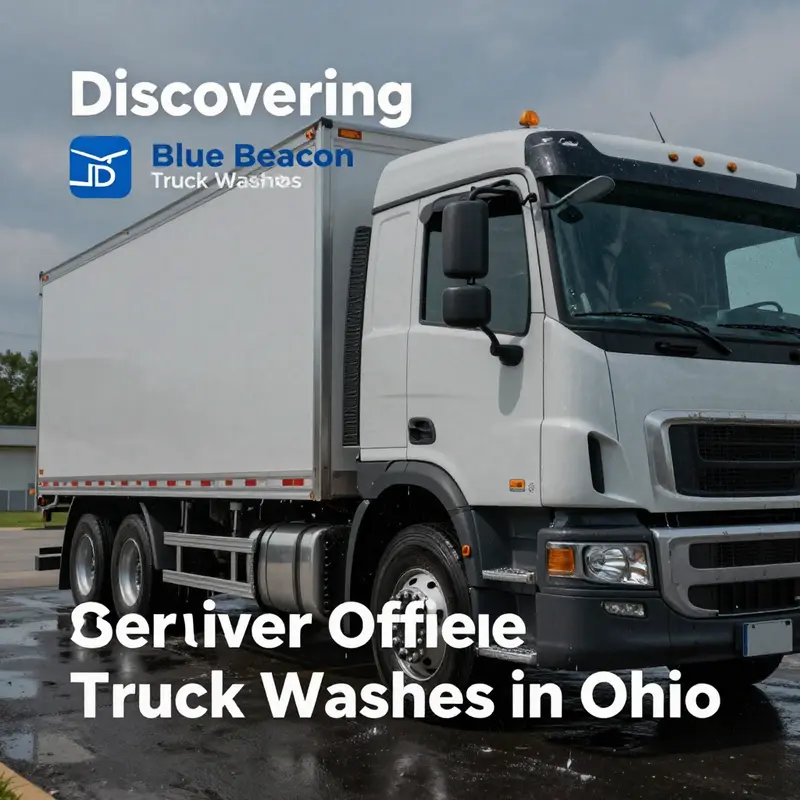 Map detailing the locations of Blue Beacon Truck Washes across Ohio.