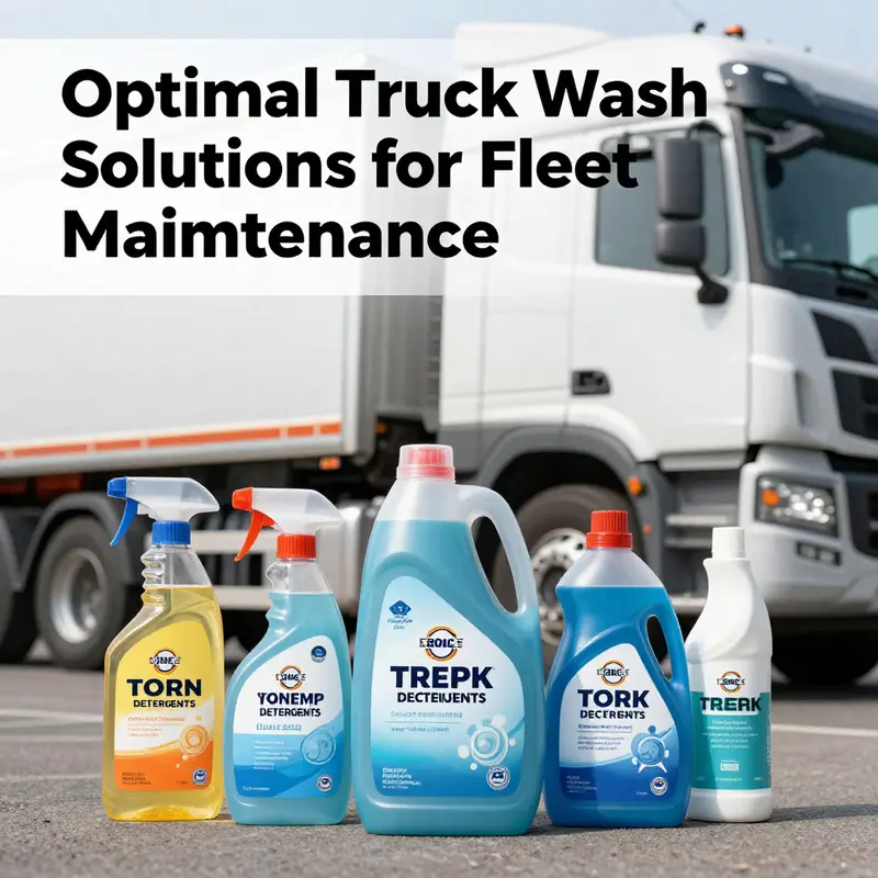 Automated truck wash using high-pressure water jets for efficient cleaning.