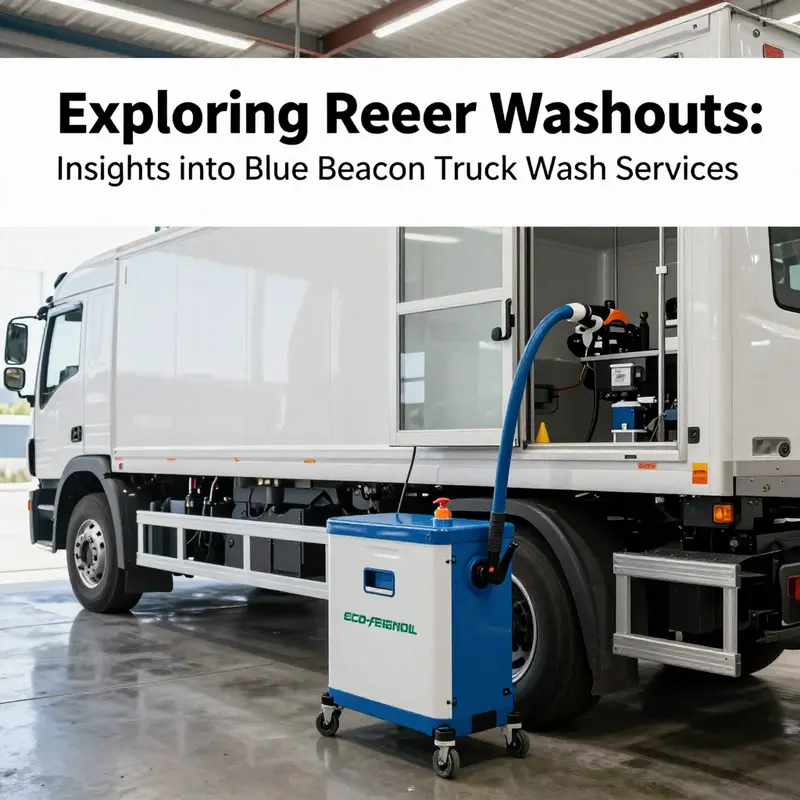 Blue Beacon Truck Wash facility serving various types of vehicles.