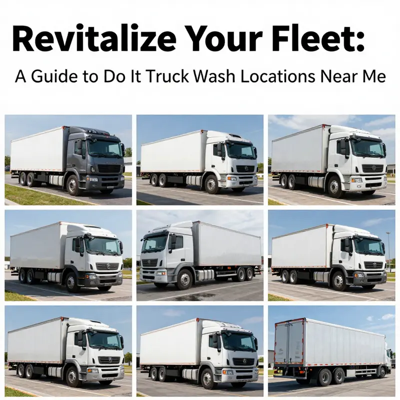 Customers take advantage of self-service truck wash equipment to maintain their fleets.