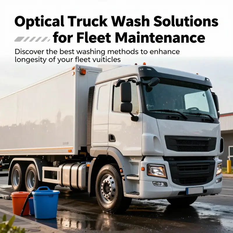 A shiny, freshly washed truck parked and gleaming in sunlight, illustrating the outcome of a thorough truck wash.