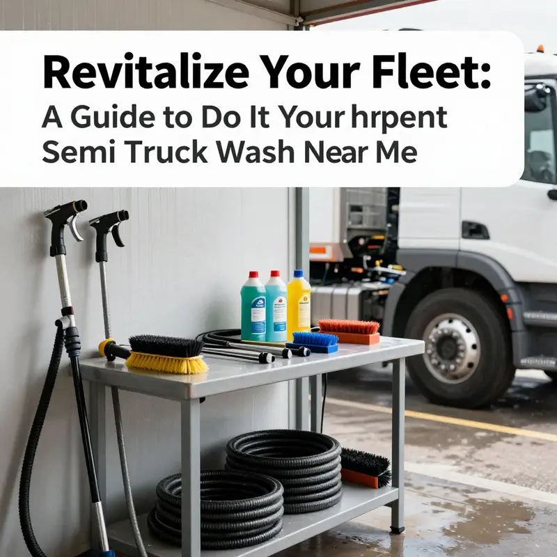 Customers take advantage of self-service truck wash equipment to maintain their fleets.