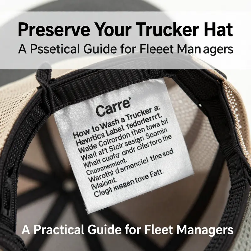 Understanding the care label is the first step in maintaining your trucker hat’s integrity.