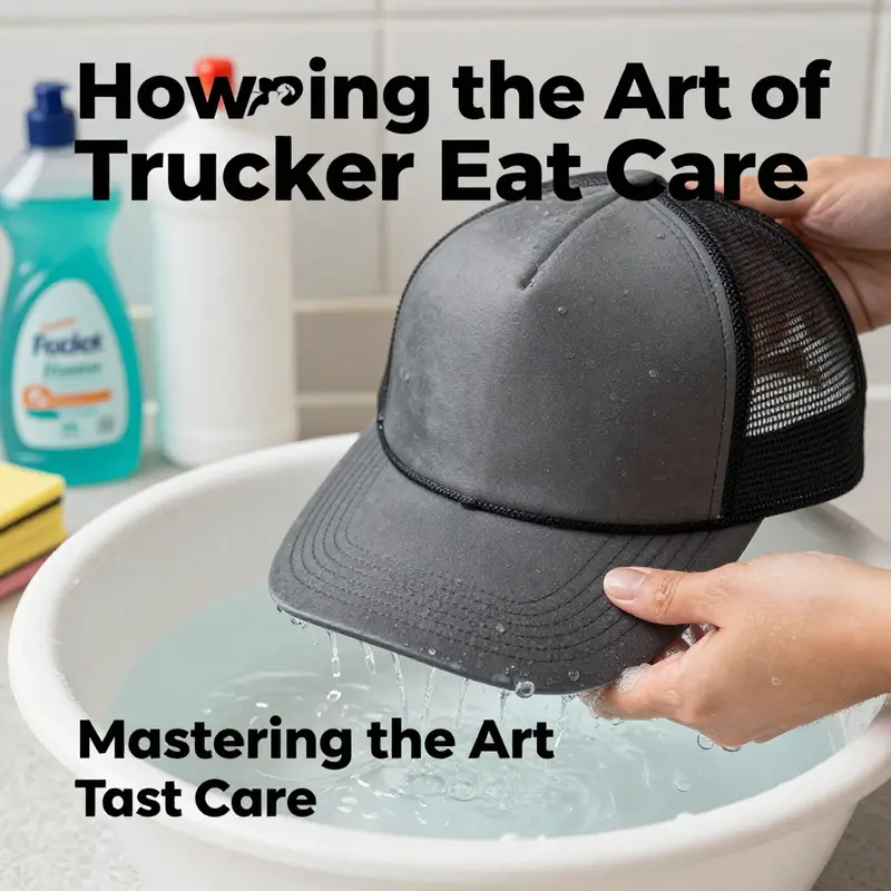 Essential steps and materials for effectively washing a trucker hat.