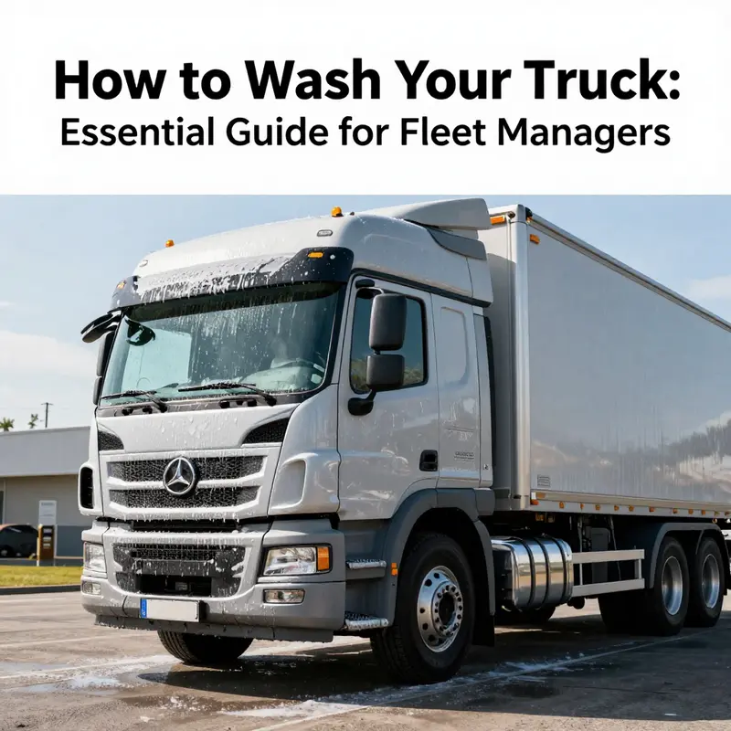Sparkling clean truck parked in sunlight, representing the benefits of routine washing.