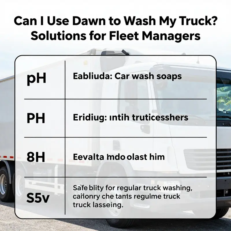 The effectiveness of Dawn soap for cleaning trucks while considering the drawbacks of its regular use.