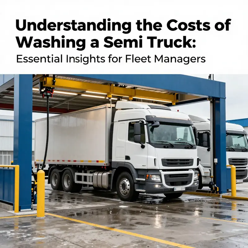 Basic washing services for semi trucks range from economical exterior washes to comprehensive cleanings.