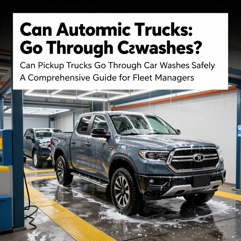 Modern automatic car washes can accommodate pickup trucks, provided soft-touch technology is utilized.