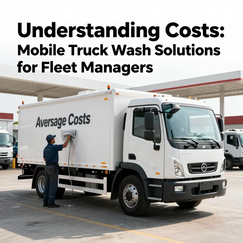 A basic portable washing solution ideal for individual truck maintenance.