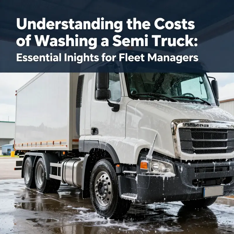 Basic washing services for semi trucks range from economical exterior washes to comprehensive cleanings.