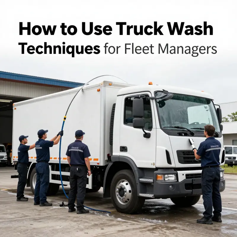 Preparing the truck wash solution with precision ensures effective cleaning.