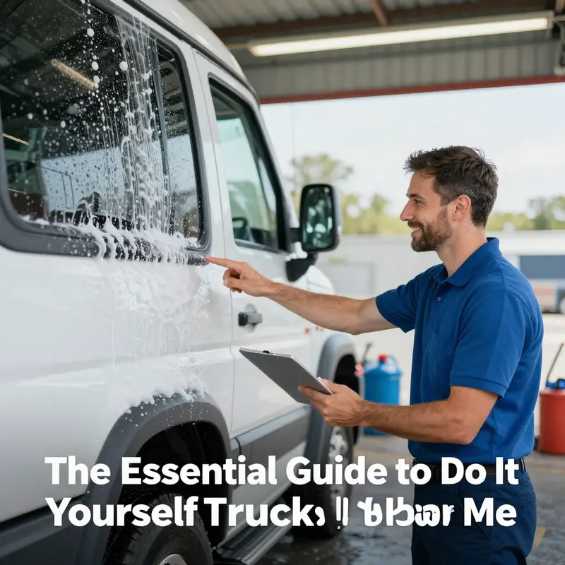 Modern DIY truck wash facilities providing ample space and equipment for effective truck cleaning.