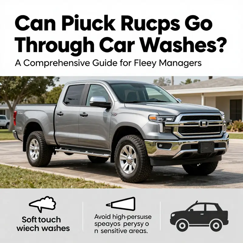 Modern automatic car washes can accommodate pickup trucks, provided soft-touch technology is utilized.