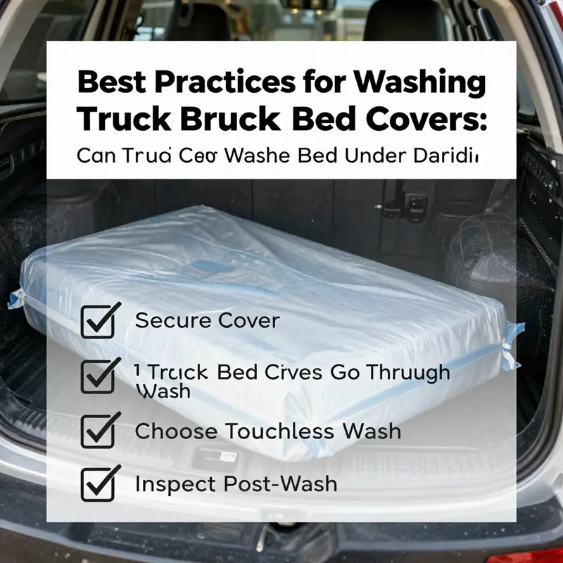 Different types of truck bed covers and their suitability for car washes.