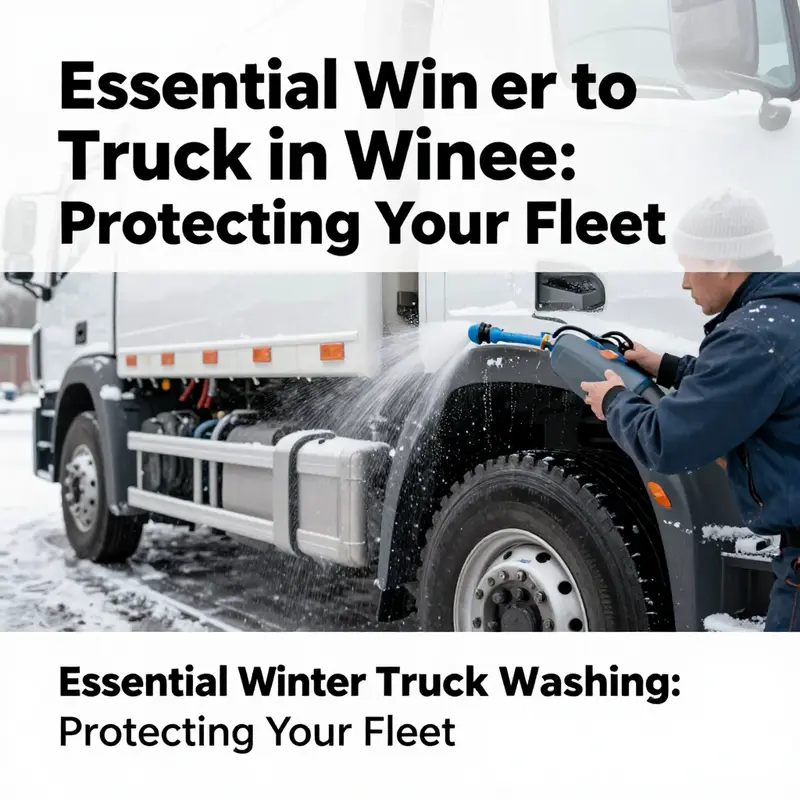 General recommendations for washing trucks during winter to mitigate road salt damage.