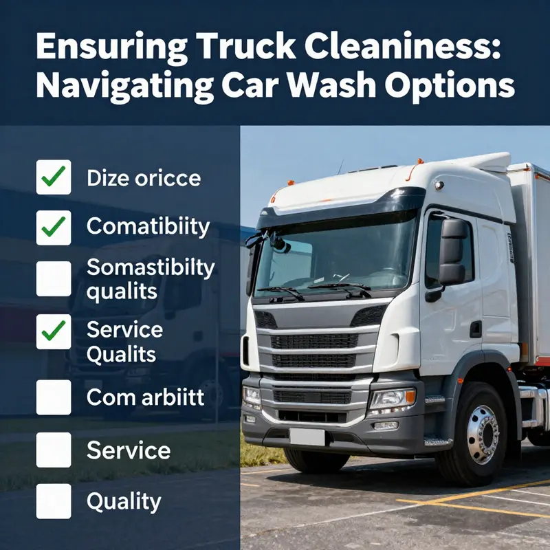 A commercial truck navigating through a specialized car wash designed for larger vehicles.