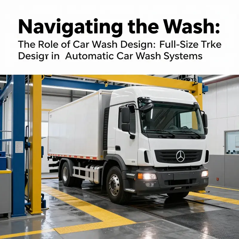A full-size truck smoothly entering an automatic car wash, emphasizing compatibility.