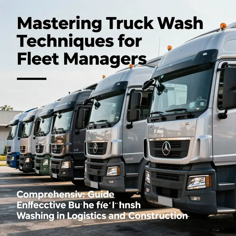 A lineup of clean, polished trucks representing a fleet's commitment to maintenance and appearance.