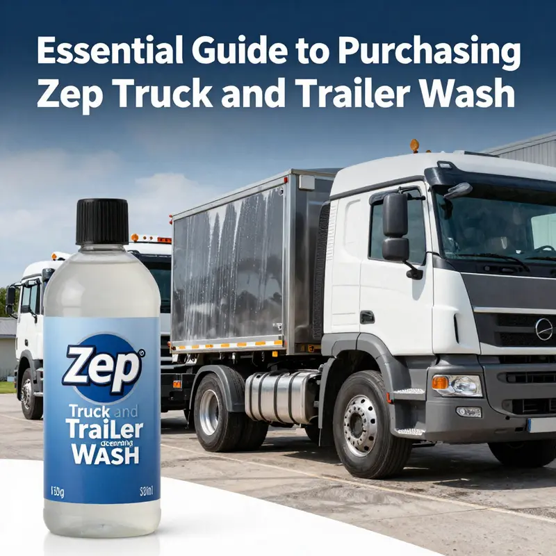 A lineup of clean trucks illustrating the results of using Zep Truck and Trailer Wash for fleet maintenance.