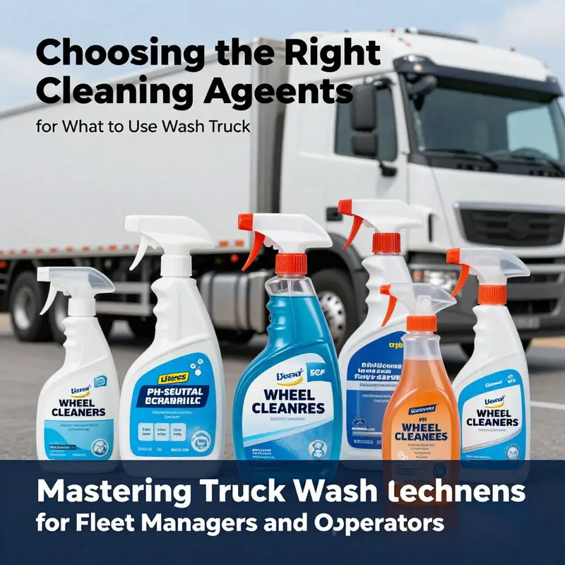 Essential tools and equipment for effectively washing trucks.