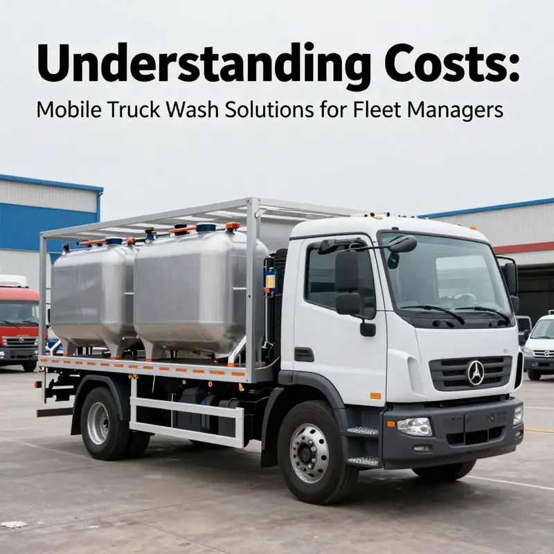 A basic portable washing solution ideal for individual truck maintenance.