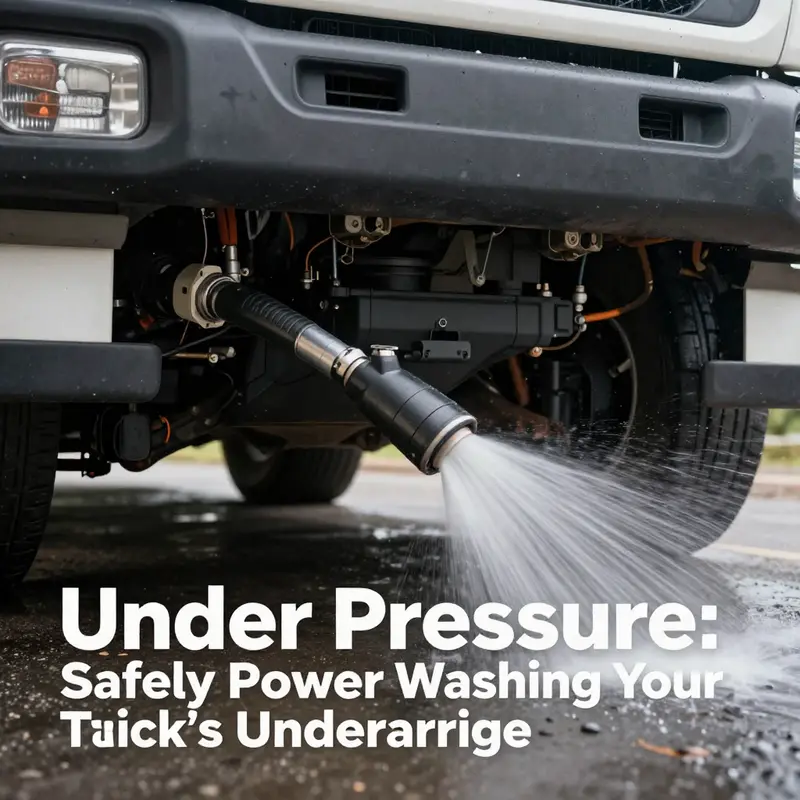 Key considerations when planning to power wash a truck’s undercarriage.