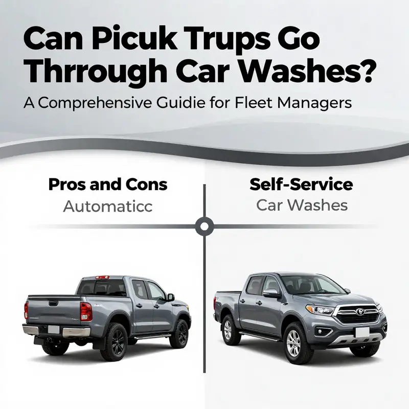Modern automatic car washes can accommodate pickup trucks, provided soft-touch technology is utilized.