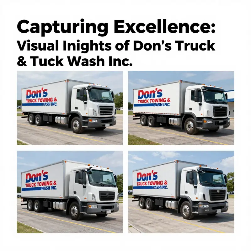 An overview of the Don’s Truck Towing & Truck Wash facility highlighting its cleanliness and operations.