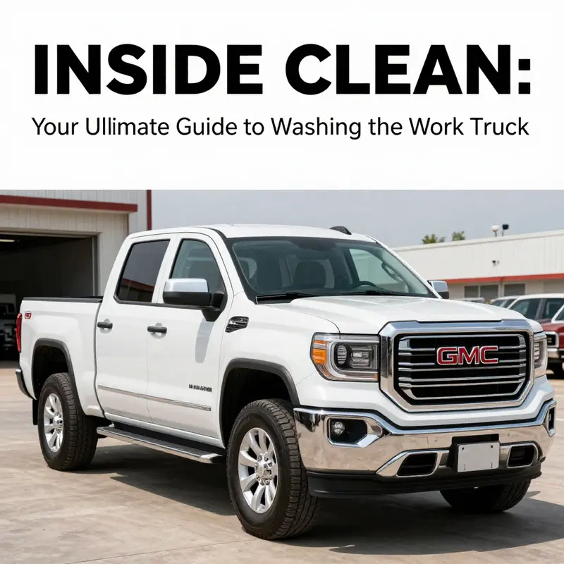 A clean GMC work truck showcasing an immaculate interior, ready for a job.