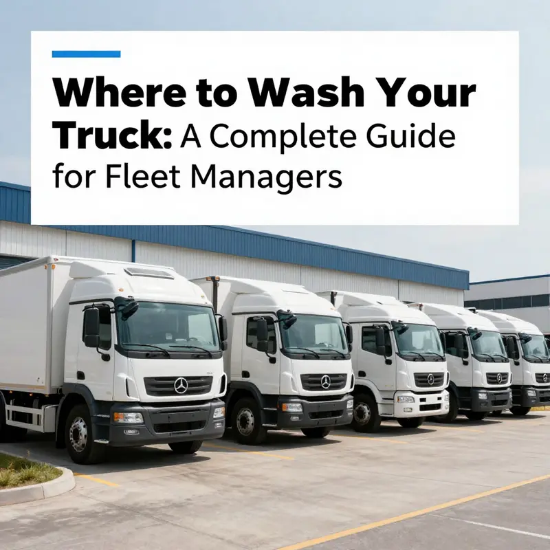 A fleet of clean trucks ready for transportation.