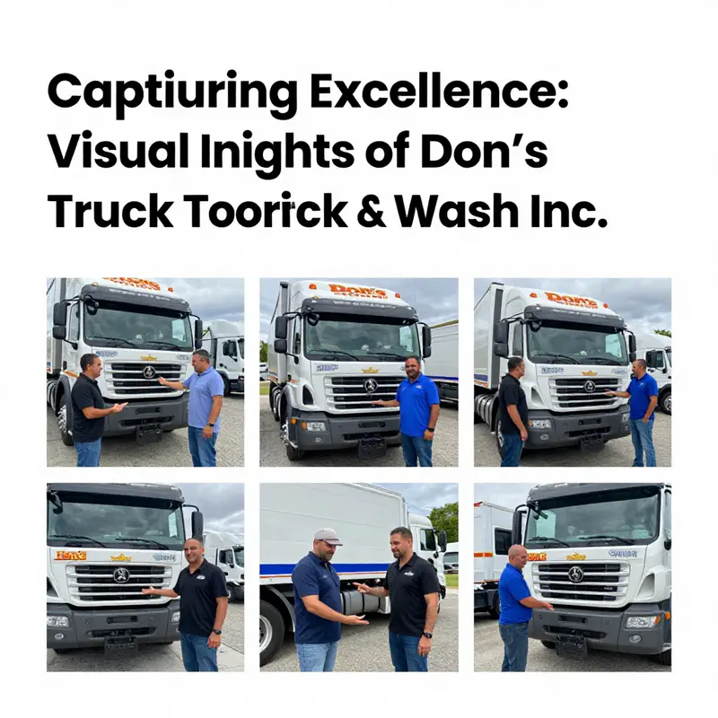An overview of the Don’s Truck Towing & Truck Wash facility highlighting its cleanliness and operations.