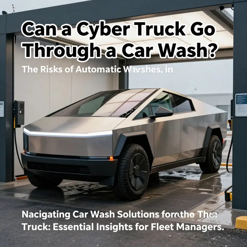 Illustration underlining Tesla’s cleaning recommendations for the Cybertruck versus traditional vehicles.