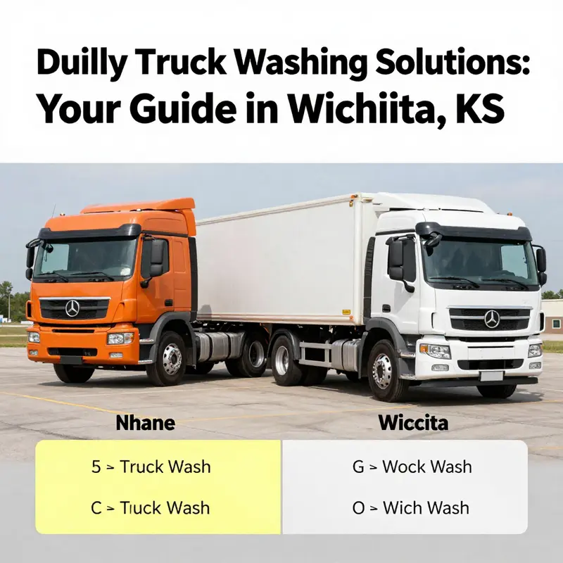 A dually truck receiving a comprehensive wash at a premier facility in Wichita.