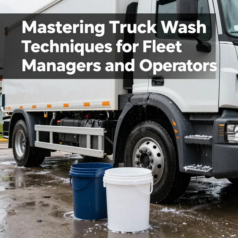 Essential tools and equipment for effectively washing trucks.